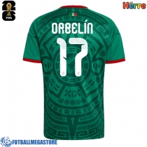 Fotballdrakt Herre Mexico Orbelin Pineda #17 Hjemmedrakt VM 2026 Kortermet
